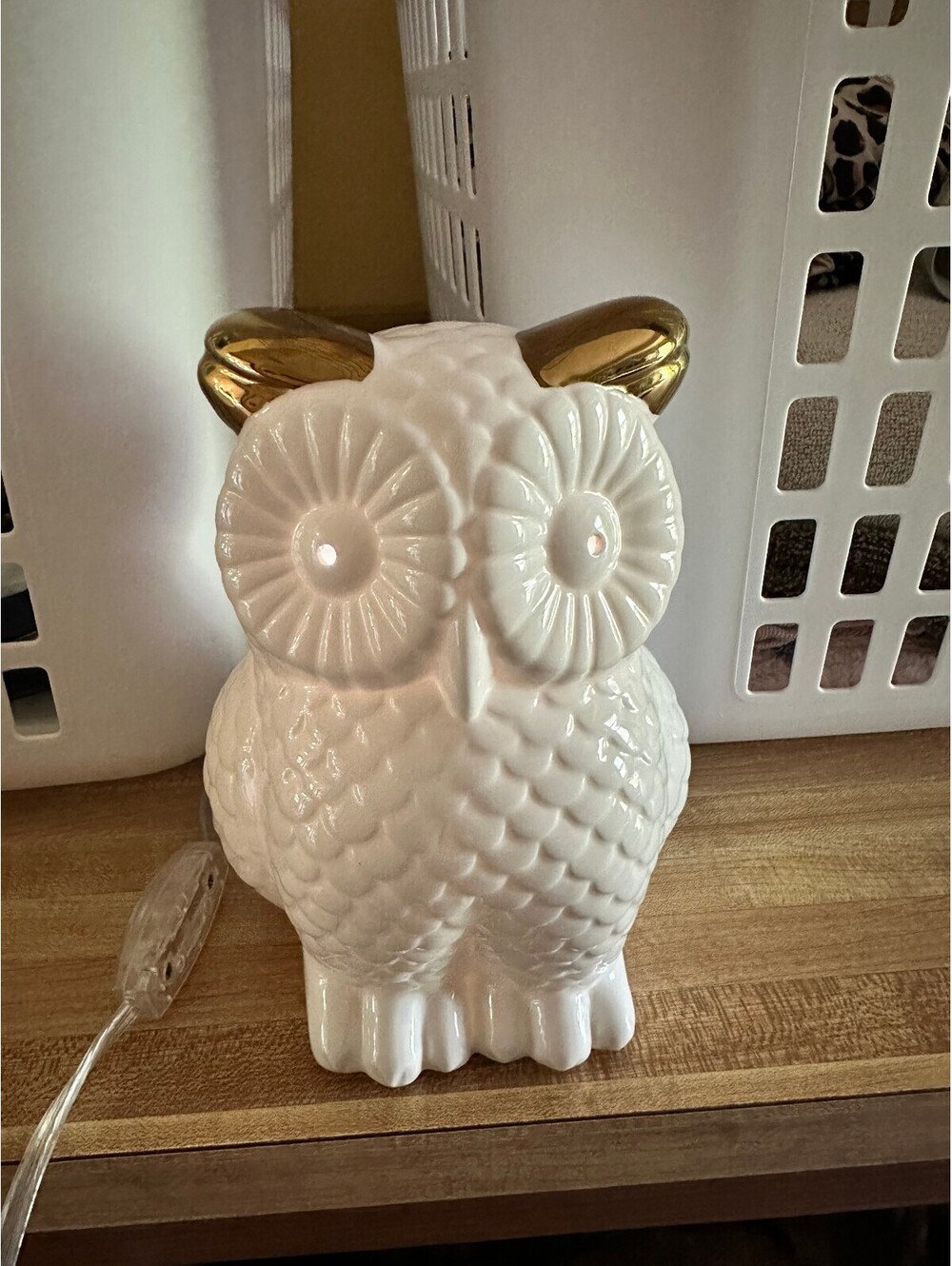 EUC Pottery Barn Kids Ceramic Owl Nightlight